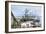 Loading Lumber Onto Ships in Puget Sound, Washington State, c.1880-null-Framed Giclee Print