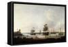 Loading of Canons Portsmouth Harbour-Dominic Serres-Framed Stretched Canvas