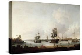 Loading of Canons Portsmouth Harbour-Dominic Serres-Stretched Canvas