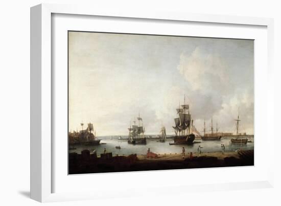 Loading of Canons Portsmouth Harbour-Dominic Serres-Framed Giclee Print