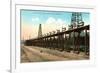 Loading Oil Cars, Bakersfield, California-null-Framed Premium Giclee Print