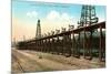 Loading Oil Cars, Bakersfield, California-null-Mounted Premium Giclee Print