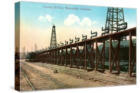 Loading Oil Cars, Bakersfield, California-null-Stretched Canvas