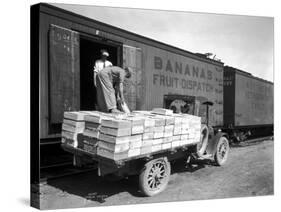 Loading Peaches in Car at Donald, 1928-Asahel Curtis-Stretched Canvas