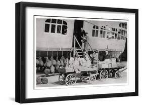 Loading Provisions, Zeppelin LZ 127 Graf Zeppelin, 1933-null-Framed Giclee Print