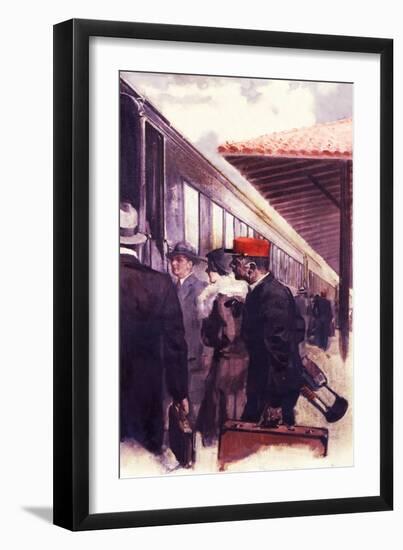 Loading the Baggage-Dan Content-Framed Giclee Print