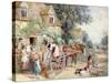 Loading the Cart for Market-Myles Birket Foster-Stretched Canvas