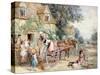 Loading the Cart for Market-Myles Birket Foster-Stretched Canvas