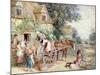 Loading the Cart for Market-Myles Birket Foster-Mounted Giclee Print