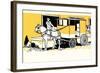 Loading the Delivery Wagon-Margaret Hoopes-Framed Art Print