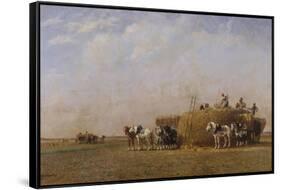 Loading the Hay Carts-Sir William Beechey-Framed Stretched Canvas