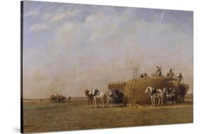 Loading the Hay Carts-Sir William Beechey-Stretched Canvas