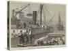 Loading the Warree, at Woolwich, with Stores for the Ashantee War-null-Stretched Canvas