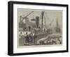 Loading the Warree, at Woolwich, with Stores for the Ashantee War-null-Framed Giclee Print