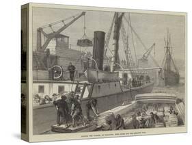 Loading the Warree, at Woolwich, with Stores for the Ashantee War-null-Stretched Canvas