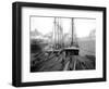 Loading Timber at Tacoma Mill, 1909-Asahel Curtis-Framed Premium Giclee Print
