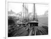 Loading Timber at Tacoma Mill, 1909-Asahel Curtis-Framed Giclee Print