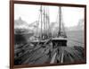 Loading Timber at Tacoma Mill, 1909-Asahel Curtis-Framed Giclee Print