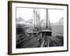 Loading Timber at Tacoma Mill, 1909-Asahel Curtis-Framed Giclee Print