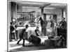 Loading Up Horse-Drawn Vans at the Wells Fargo General Office, New York, USA, 1875-null-Mounted Giclee Print