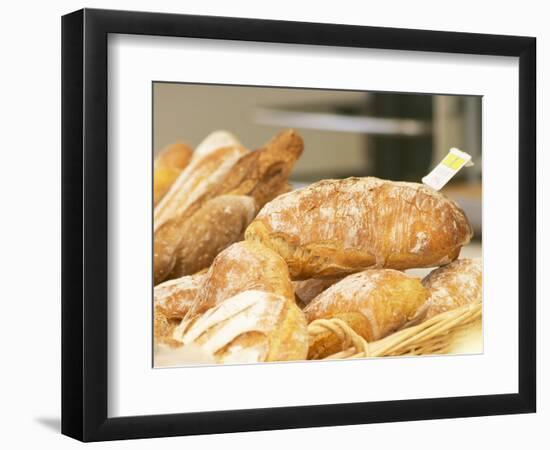 Loaf of Bread in Bakery, Le Brusc, Var, Cote d'Azur, France-Per Karlsson-Framed Photographic Print