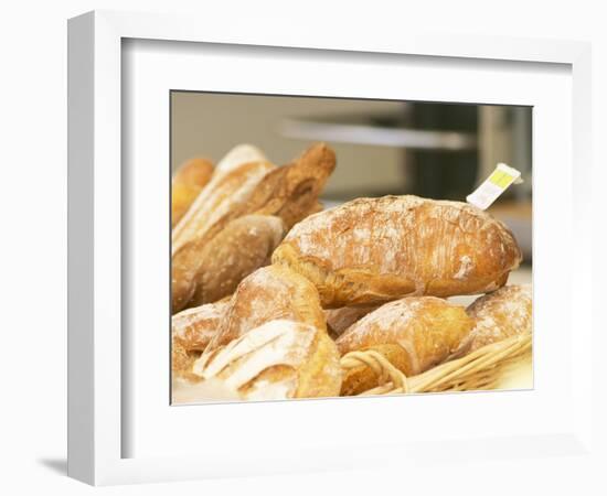 Loaf of Bread in Bakery, Le Brusc, Var, Cote d'Azur, France-Per Karlsson-Framed Photographic Print