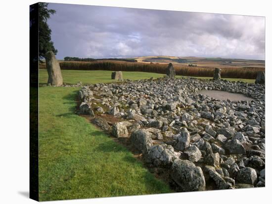 Loanhead of Daviot Stone Circle, Daviot, Aberdeenshire, Scotland-Patrick Dieudonne-Stretched Canvas