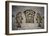 Loaves and Fish, Mosaic in the Church of the Multiplication, 4th Century, Tabgha, Israel-null-Framed Giclee Print