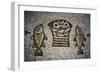 Loaves and Fish, Mosaic in the Church of the Multiplication, 4th Century, Tabgha, Israel-null-Framed Giclee Print