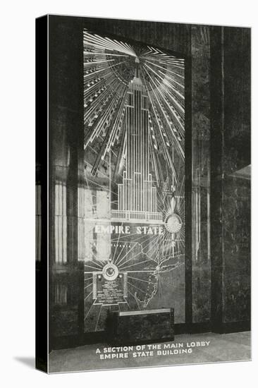 Lobby, Empire State Building, Art Deco, New York City-null-Stretched Canvas