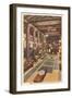 Lobby, Glacier Park Hotel, Montana-null-Framed Art Print