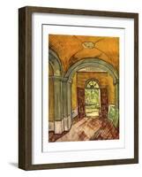 Lobby in the Asylum-Vincent van Gogh-Framed Giclee Print
