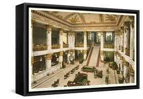 Lobby, Jefferson Hotel, Richmond, Virginia-null-Framed Stretched Canvas