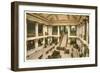 Lobby, Jefferson Hotel, Richmond, Virginia-null-Framed Art Print