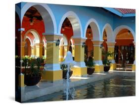 Lobby of Iberostar Resort, Mayan Riviera, Mexico-Lisa S. Engelbrecht-Stretched Canvas