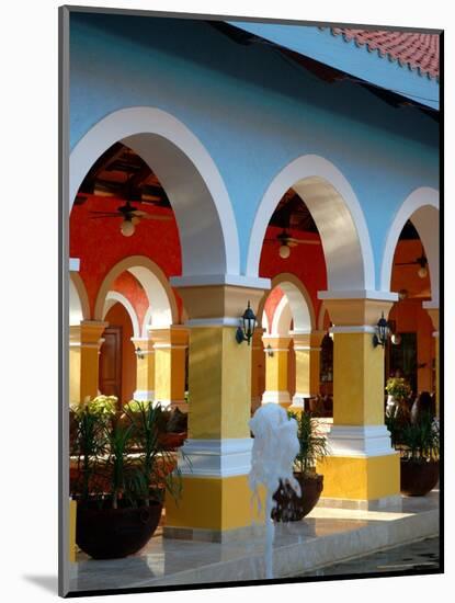 Lobby of Iberostar Resort, Mayan Riviera, Mexico-Lisa S. Engelbrecht-Mounted Photographic Print