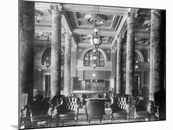 Lobby of New Willard Hotel in Washington, Dc-null-Mounted Photographic Print