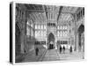 Lobby of the Houses of Commons, London, 1900-null-Stretched Canvas