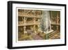 Lobby, Old Faithful Inn, Yellowstone Park, Montana-null-Framed Art Print