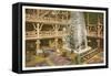 Lobby, Old Faithful Inn, Yellowstone Park, Montana-null-Framed Stretched Canvas