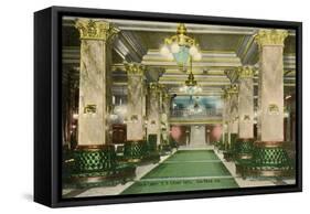 Lobby, U. S. Grant Hotel, San Diego, California-null-Framed Stretched Canvas