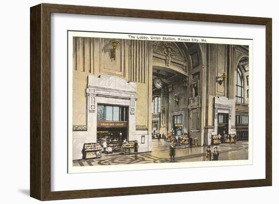 Lobby, Union Station, Kansas City, Missouri-null-Framed Art Print