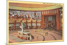 Lobby, Union Terminal Cincinnati, Ohio-null-Mounted Premium Giclee Print