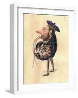 Lobster 1873 'Missing Links' Parade Costume Design-Charles Briton-Framed Giclee Print