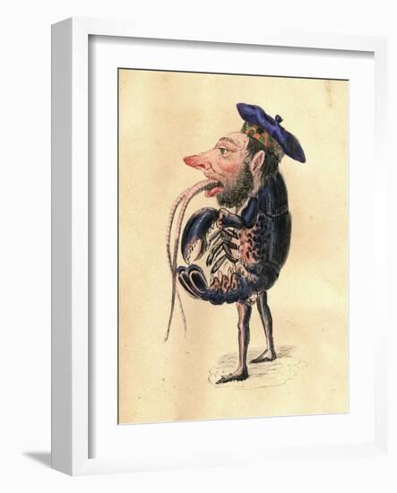 Lobster 1873 'Missing Links' Parade Costume Design-Charles Briton-Framed Giclee Print