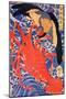 Lobster and Bird-Kuniyoshi Utagawa-Mounted Giclee Print