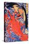 Lobster and Bird-Kuniyoshi Utagawa-Stretched Canvas