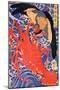 Lobster and Bird-Kuniyoshi Utagawa-Mounted Premium Giclee Print