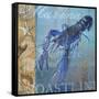 Lobster and Sea-null-Framed Stretched Canvas