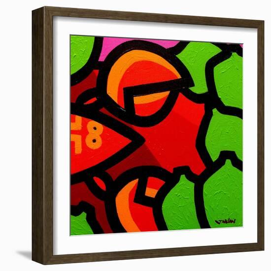 Lobster and Seven Limes-John Nolan-Framed Giclee Print